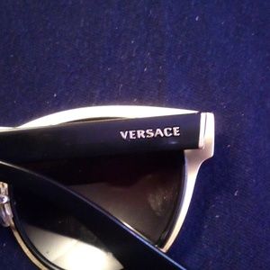 Authentic Versace sunglasses black and gold excellent condition